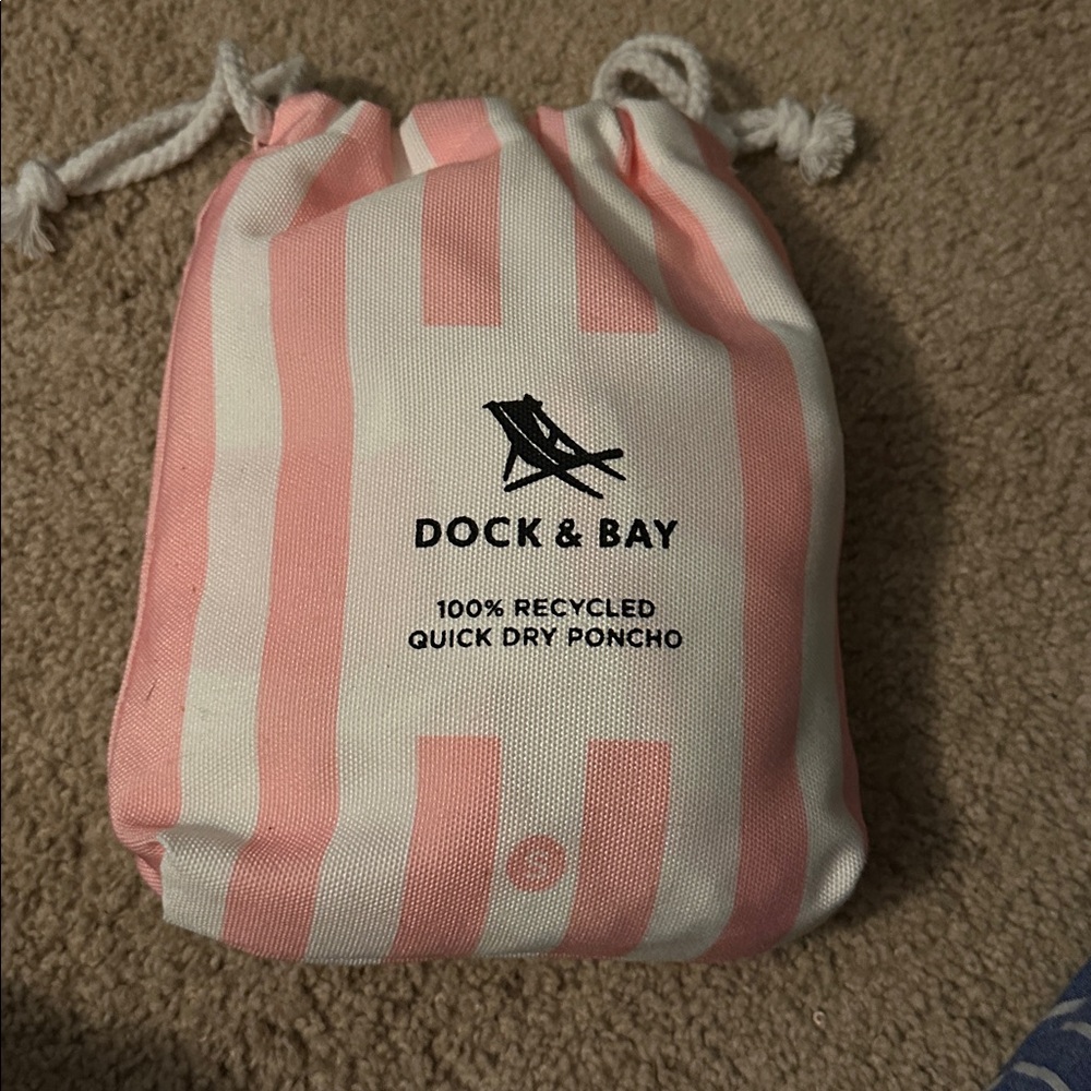 Dock & Bay Pink and White Quick Dry Poncho
